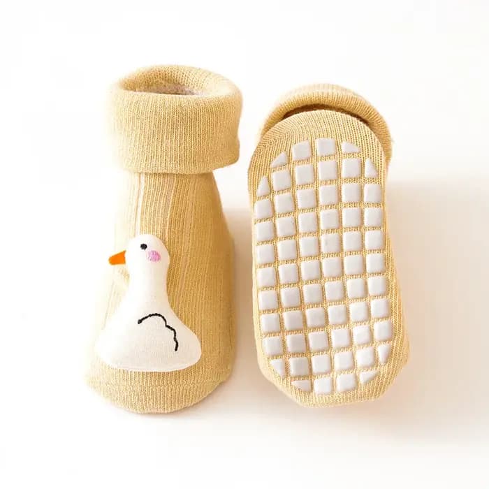 Mignon dessin animé Animal bébé chaussettes pour garçon fille hiver printemps coton ours canard anti-dérapant semelle