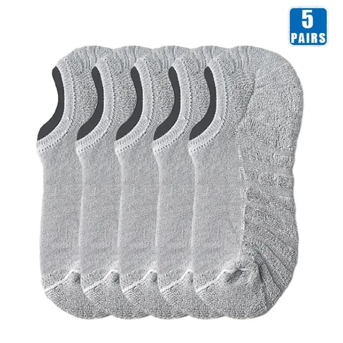 5 paires de chaussettes courtes en coton pour hommes