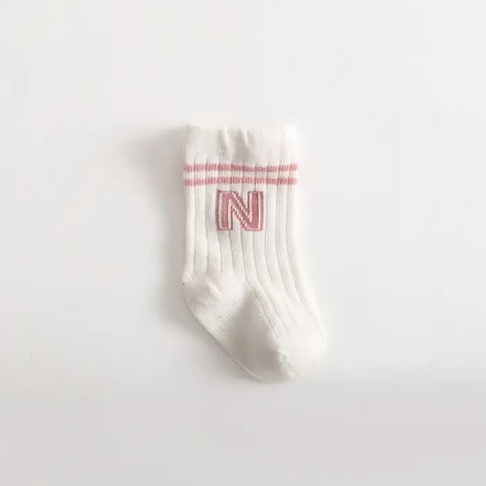 Chaussettes tricotées à rayures pour enfants de 0 à 3 ans
