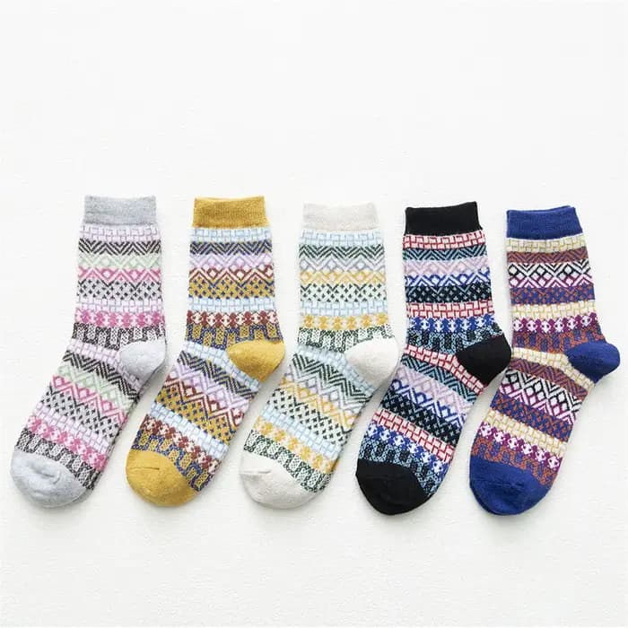 HSS – chaussettes thermiques en coton épais et chaud pour femme