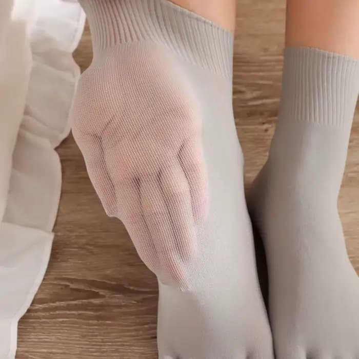 Chaussettes mi-longues en maille de coton pour femmes