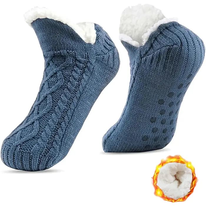 Chaussettes de sol chaudes et antidérapantes pour hommes
