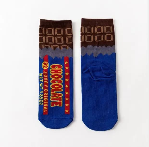 Chaussettes en coton à motif graphique hip-hop pour hommes et femmes