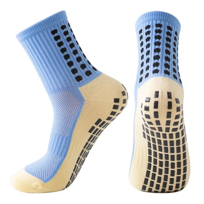 1 paire de chaussettes de football antidérapantes