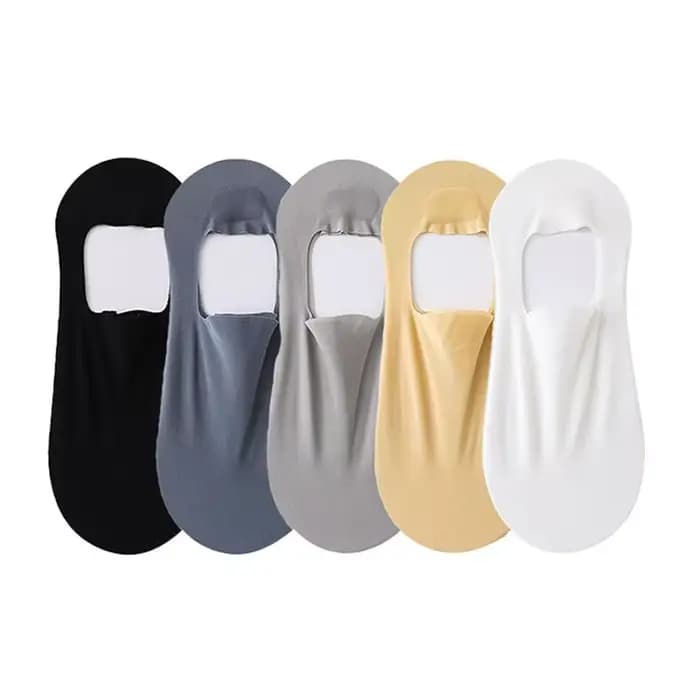 Chaussettes bateau en soie glacée