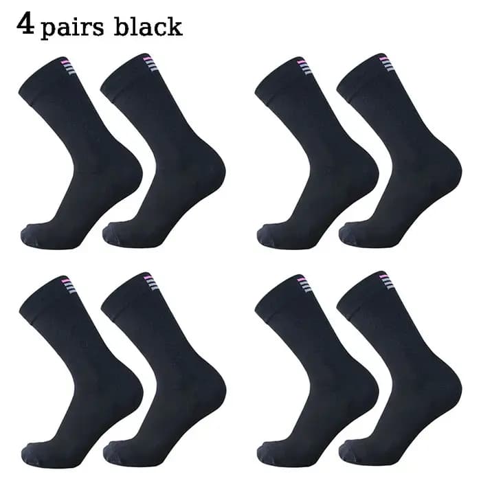4 paires de chaussettes de cyclisme mi-longues RA pour hommes et femmes