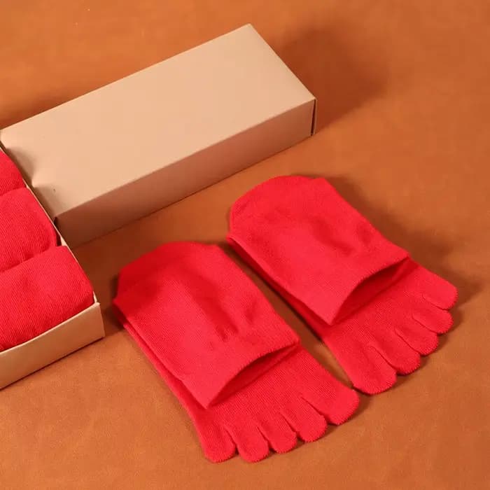 Grandes chaussettes rouges en coton pour hommes et femmes