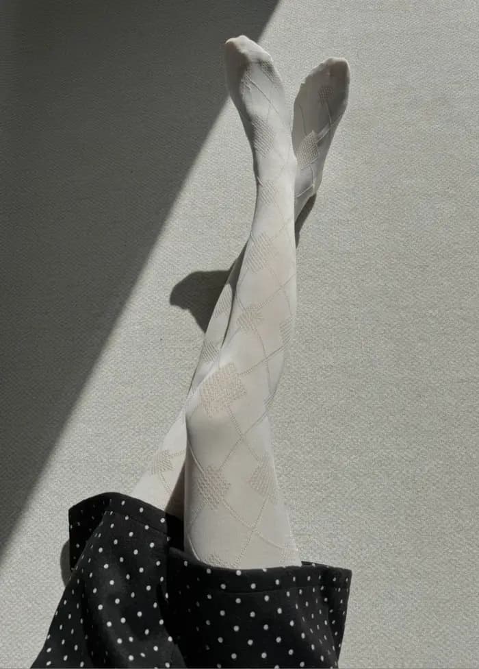 Leggings de style britannique vintage collants élégants pour femmes