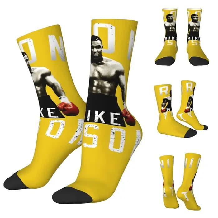 Chaussettes de boxe rétro Mike Tyson pour hommes et femmes