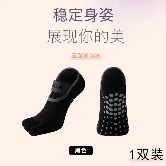 Chaussettes de yoga à cinq doigts pour femmes
