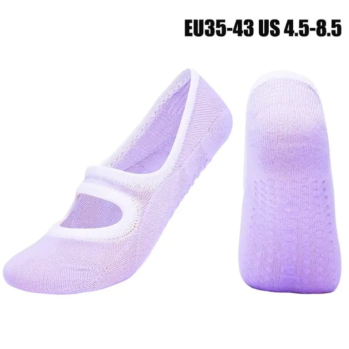 Chaussettes de Pilates de haute qualité pour femmes, antidérapantes, respirantes, dos nu, pour Yoga, cheville, danse de Ballet, chaussettes de sport pour Fitness, salle de sport