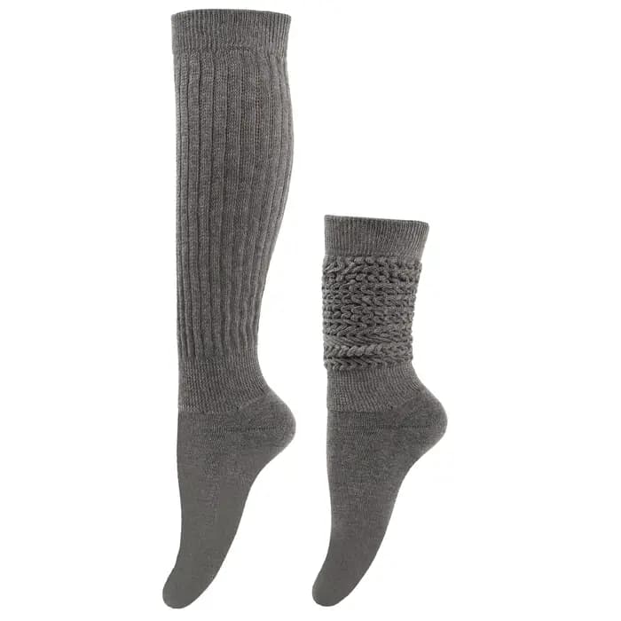 Chaussettes souples à hauteur de genou pour femmes, tricotées, chaudes, amincissantes, décontractées