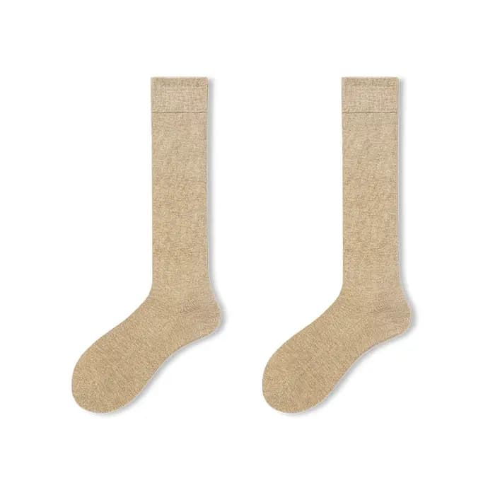 Chaussettes longues en laine mélangée pour femme