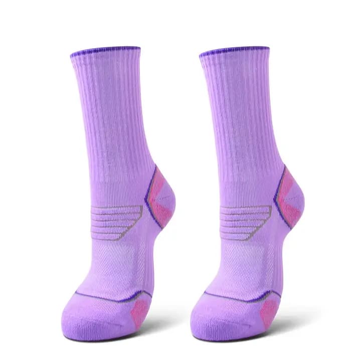 Chaussettes de sport respirantes à Compression pour femmes, pour course à pied, cyclisme, hauteur du