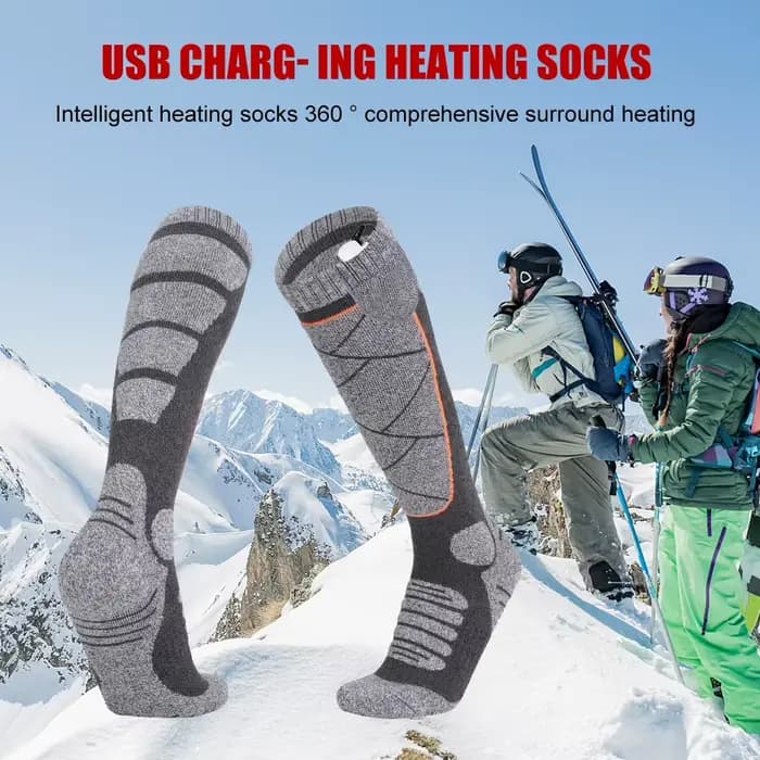 Chaussettes chauffantes électriques 3 modes réglables