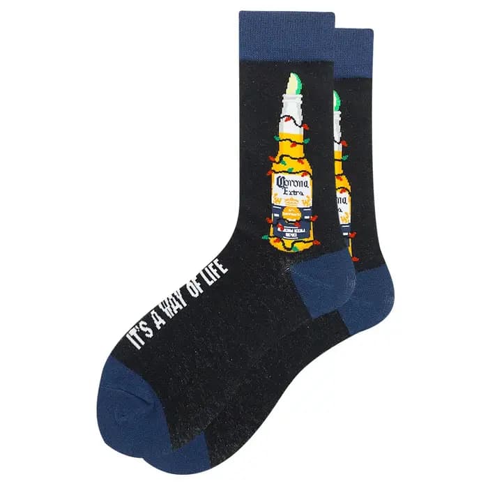 1 paire de chaussettes amusantes pour hommes