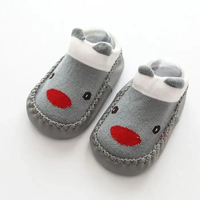 Chaussettes pour bébé, pantoufles avec semelles en caoutchouc