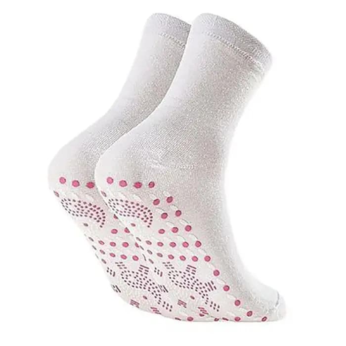 Chaussettes magnétiques chaudes d'hiver pour hommes et femmes, chaussettes confortables auto-chauffantes pour thérapie de massage