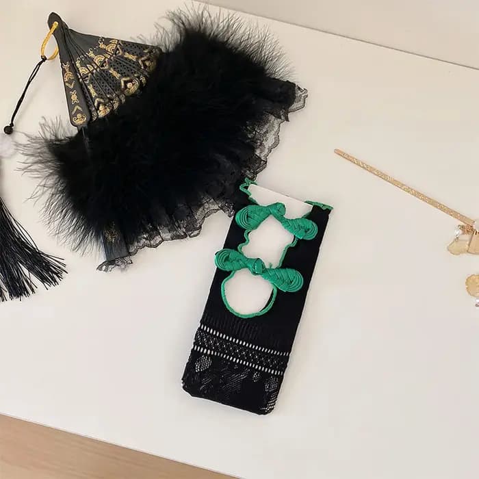 Chaussettes mi-tube en maille de dentelle fine et douce pour femmes