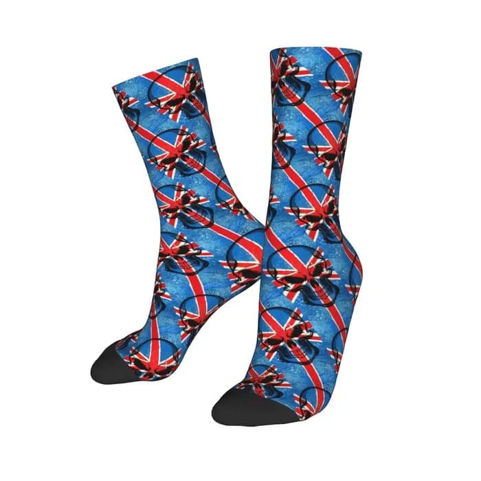 Personnalisé egypte crâne moteur Rock musique mode chaussettes femmes hommes chaud 3D imprimé sport Football chaussettes