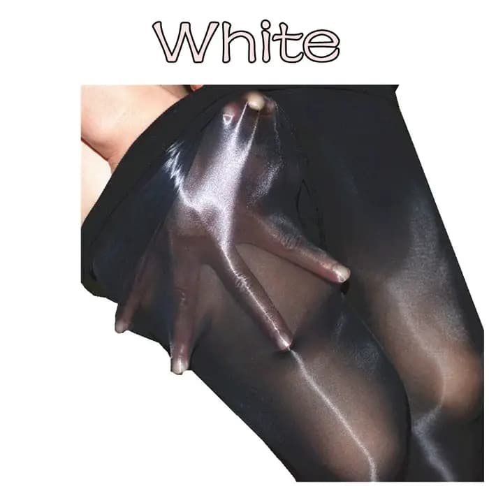 Collants brillants à l'huile à taille haute pour femmes