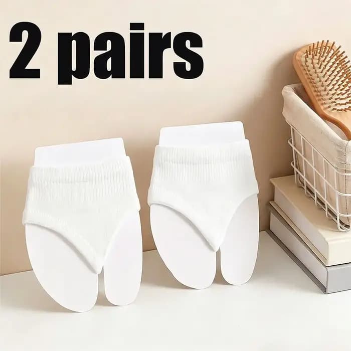 Lot de 2 paires : Chaussettes légères pour sandales / tongs – Unisexe