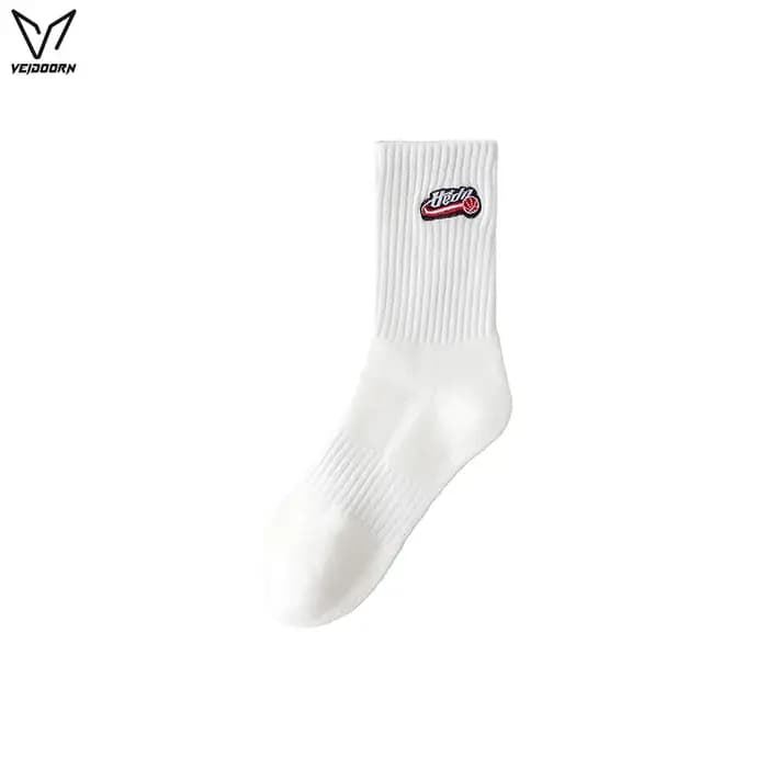 2025 Veidoorn chaussettes de sport hommes femmes coton peigné athlétique rembourré respirant élastique