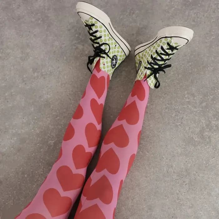 Collants élastiques imprimés graphiques pour femmes