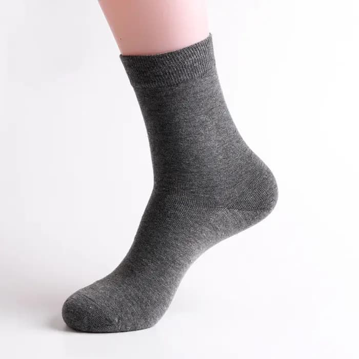 Chaussettes pour hommes en coton blanc noir gris