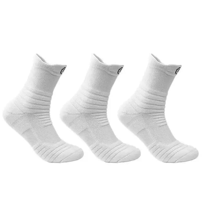 3 paires 100% coton hommes chaussettes de Sport épais en plein air