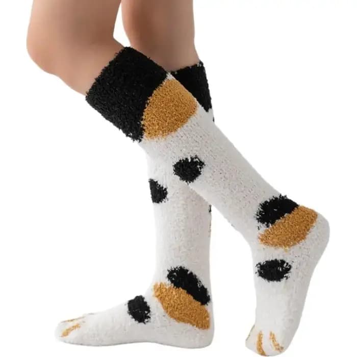 Chaussettes floues pour femmes hiver chaud doux confortable moelleux microfibre maison pantoufle de couchage chaussettes bas pour femmes