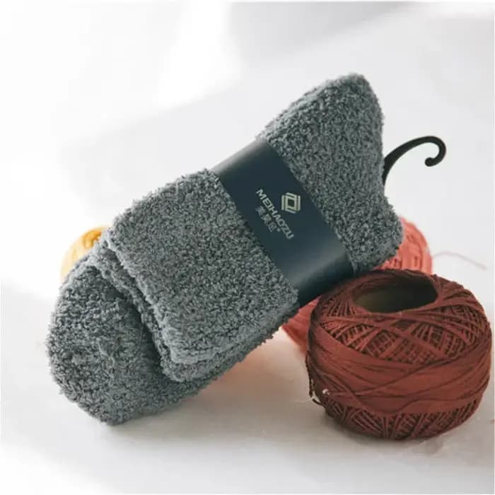 1/3 paires de chaussettes en polaire corail pour hommes