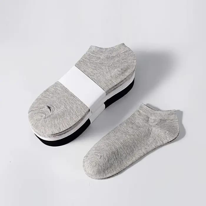 Chaussettes unisexes décontractées de couleur unie