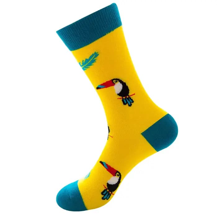 Chaussettes en coton colorées pour hommes et femmes