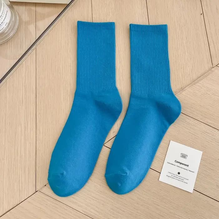 1 paire de chaussettes de sport à la mode japonaise pour femmes et filles