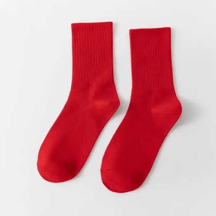 1 paire de chaussettes d'été en coton pour femmes et hommes, chaussettes courtes respirantes et confortables, absorbant la sueur, automne et hiver