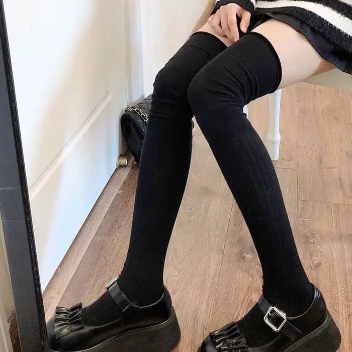 Chaussettes en coton pour femmes, nouvelle collection automne décontractée, Simple, couleur unie, ch