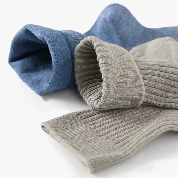 Chaussettes en coton mi-mollet pour toutes les saisons, monochromes et polyvalentes, 5 paires