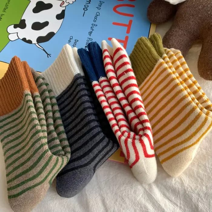 Chaussettes chaudes et épaisses en laine pour femmes