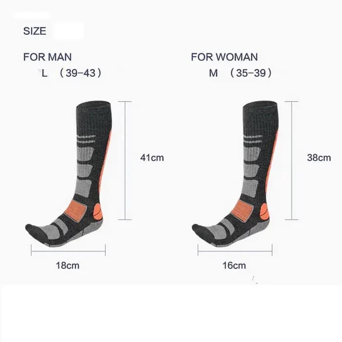1 paire laine mérinos Chaussettes de Compression chaudes hiver pour hommes pour la randonnée en snowboard escalade Ski