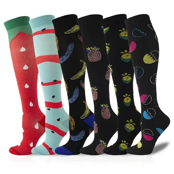 3/5/6 paires de chaussettes de Compression exercice alpinisme course
