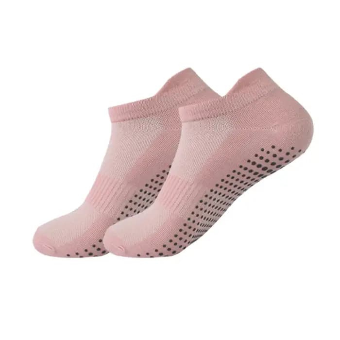 Chaussettes de Yoga pour femmes, respirantes, confortables, couleur unie, simples, amusantes, pour Pilates, sport, entraînement, antidérapantes, été et automne