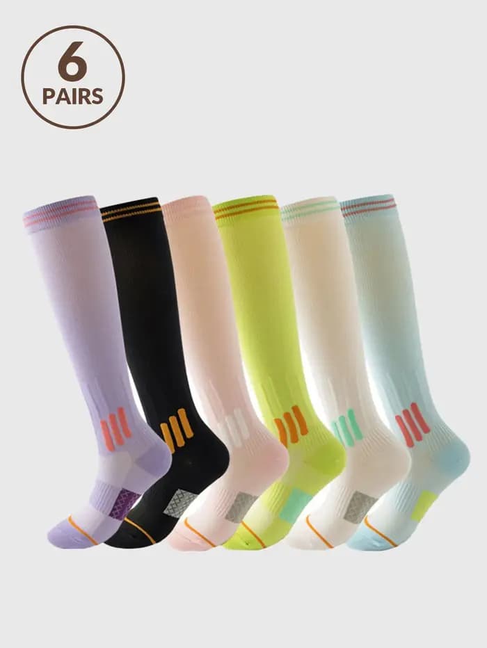 1/6 paires de chaussettes de Sport à Compression