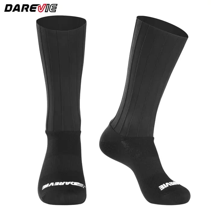 DAREVIE AERO chaussettes de cyclisme pour hommes Pro aérodynamique élastique antidérapant