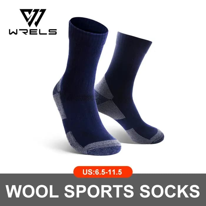 WRELS chaussettes thermiques en laine mérinos hiver longues chaudes douces Ski snowboard chaussettes épais coton Absorption d'humidité haute élastique chaussettes