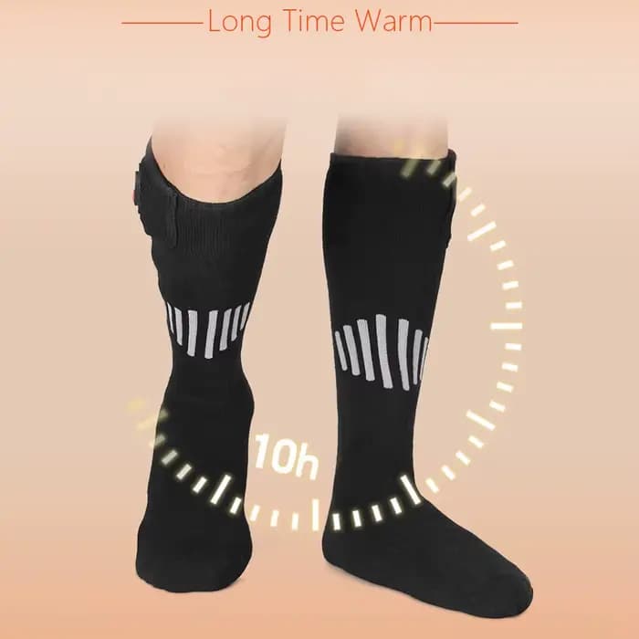 Chaussettes chauffantes d'hiver avec boîte à piles