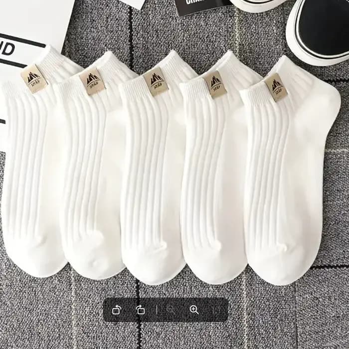 5 paires de chaussettes basses confortables et respirantes pour hommes