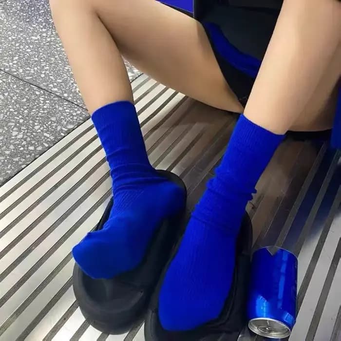 Klein-Chaussettes de sport de rue décontractées pour femmes