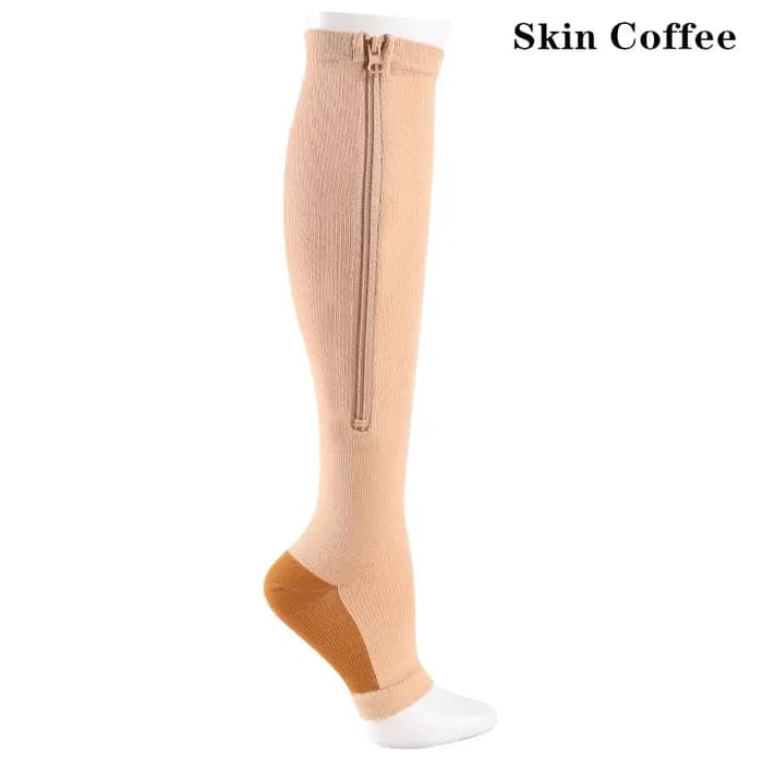 Chaussettes de Compression à fermeture éclair pour hommes et femmes