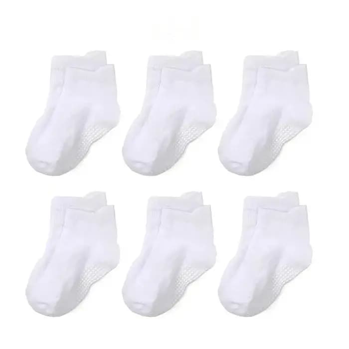 6 paires de chaussettes antidérapantes pour bébés
